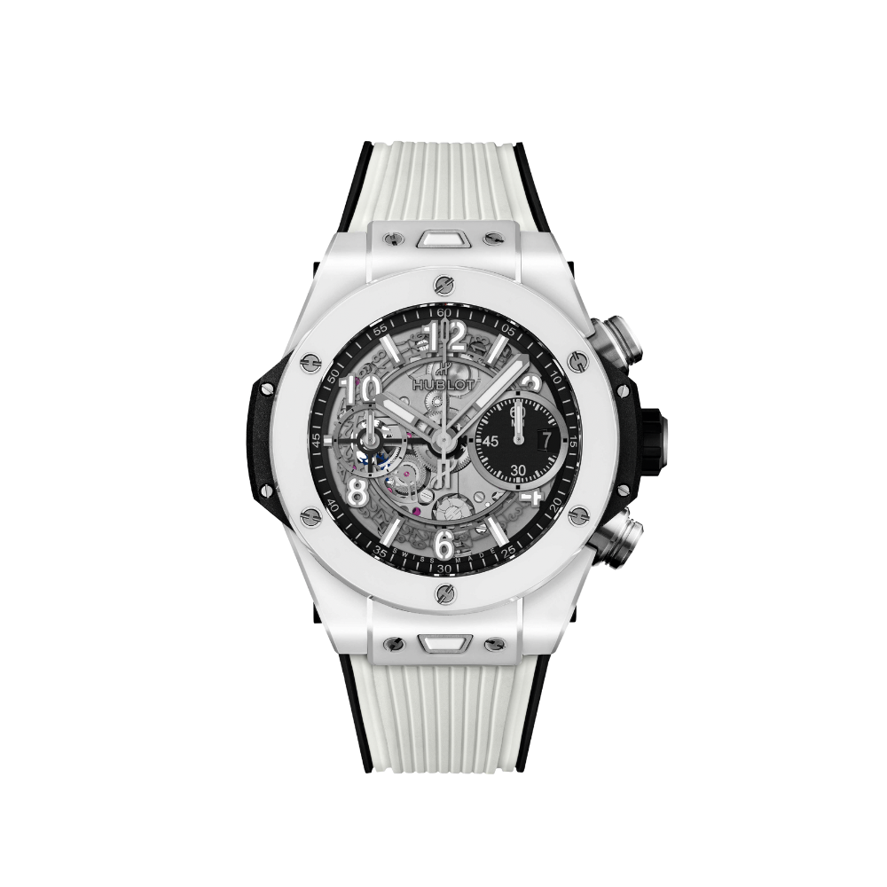 Hublot Big Bang Unico White ceramic, 42mm, Ref# 441.HX.1170.RX
