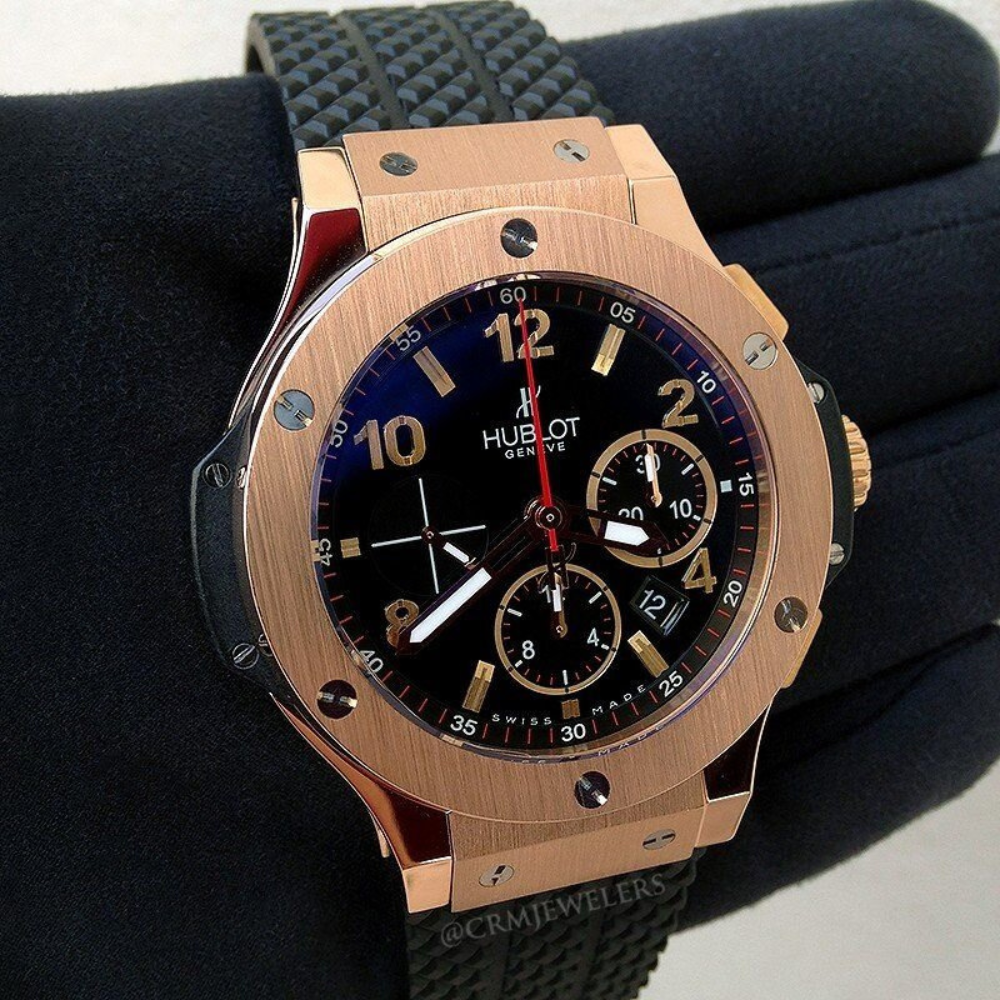 Hublot Big Bang, Gold Chronograph, 18k Rose Gold, 44 mm, Ref# 301.RX.1180.RX - Image 4