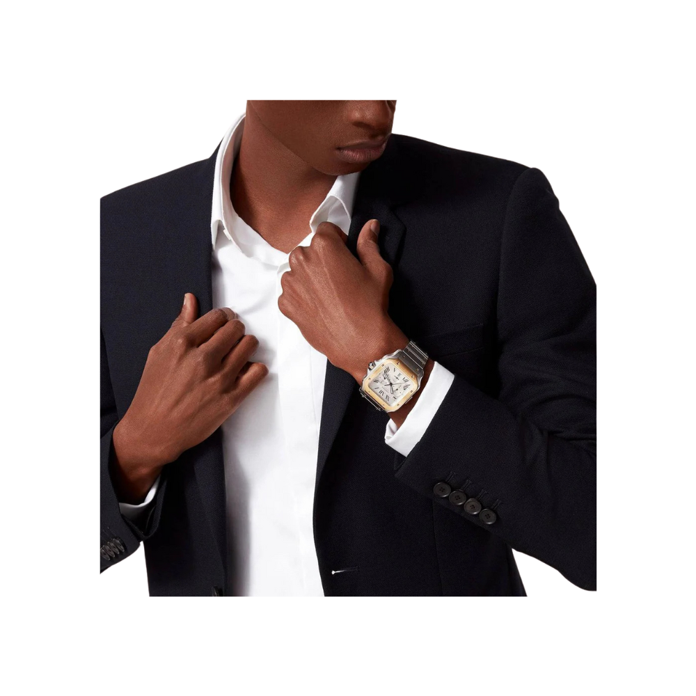 Santos de Cartier XL Chronograph Steel/Gold - Image 5